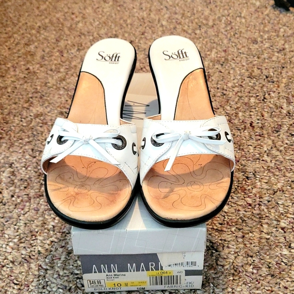 White sandals